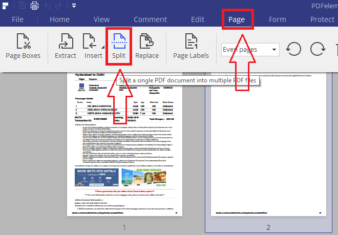split pdf document into multiple documents