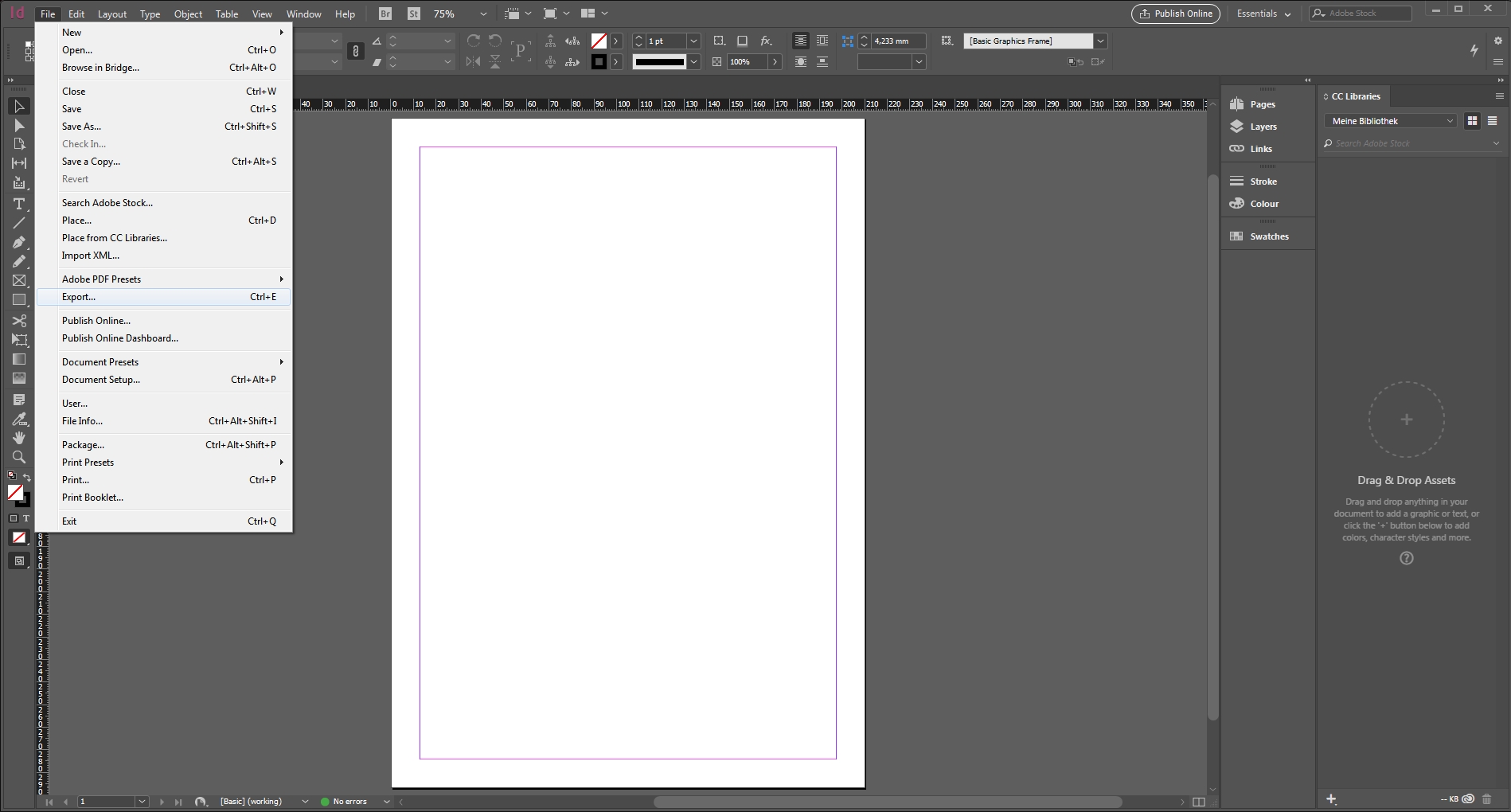 indesign fails to open pdf when converting colors