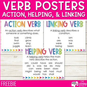 action and linking verbs pdf