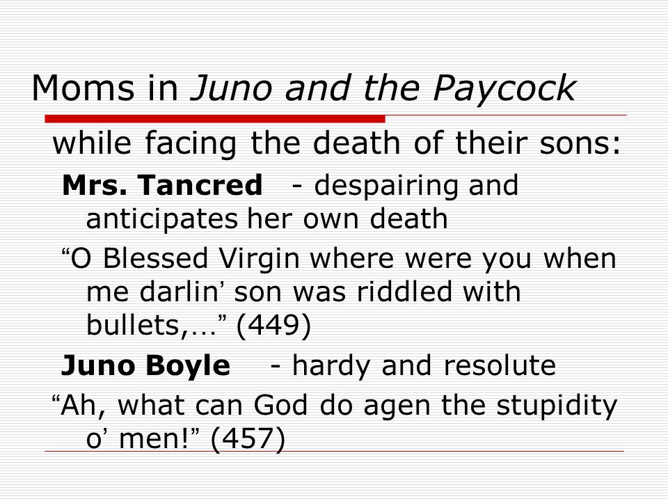 juno and the paycock pdf download