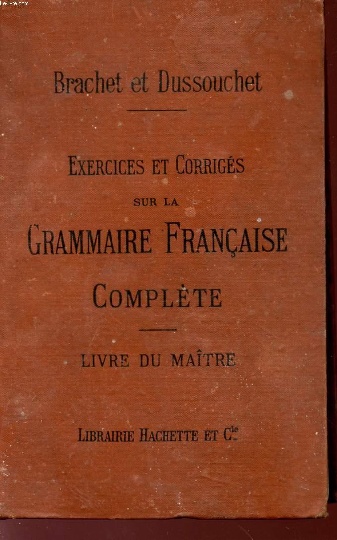 grammaire française exercices et corrigés pdf