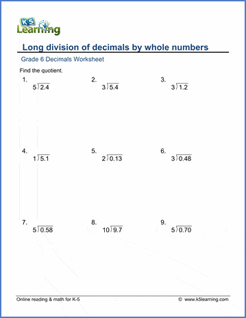 decimal numbers grade 5 pdf