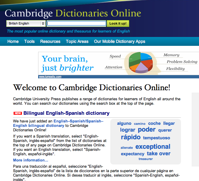 cambridge dictionary online english to arabic