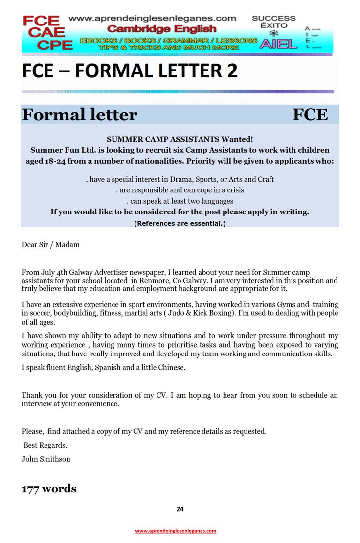how to write an informal letter email fce pdf