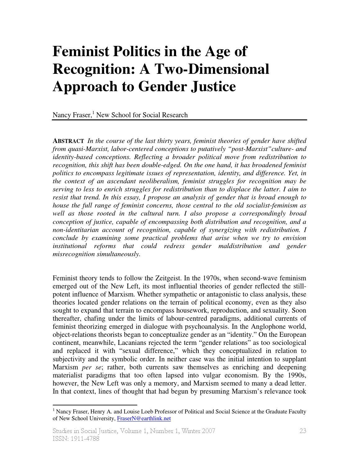 thesis on gender representations feminist stylistic pdf